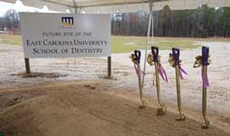 ECU School of Dentistry - Ledyard E. Ross Hall Groundbreaking Ledyard E. Ross Groundbreaking